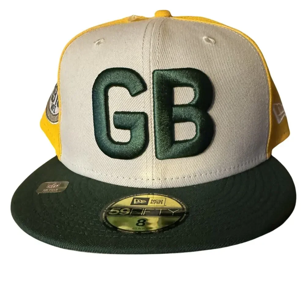 Green Bay Packers Sideline Historic NFL New Era 9Fifty SnapBack Hat Size 8 NWT
